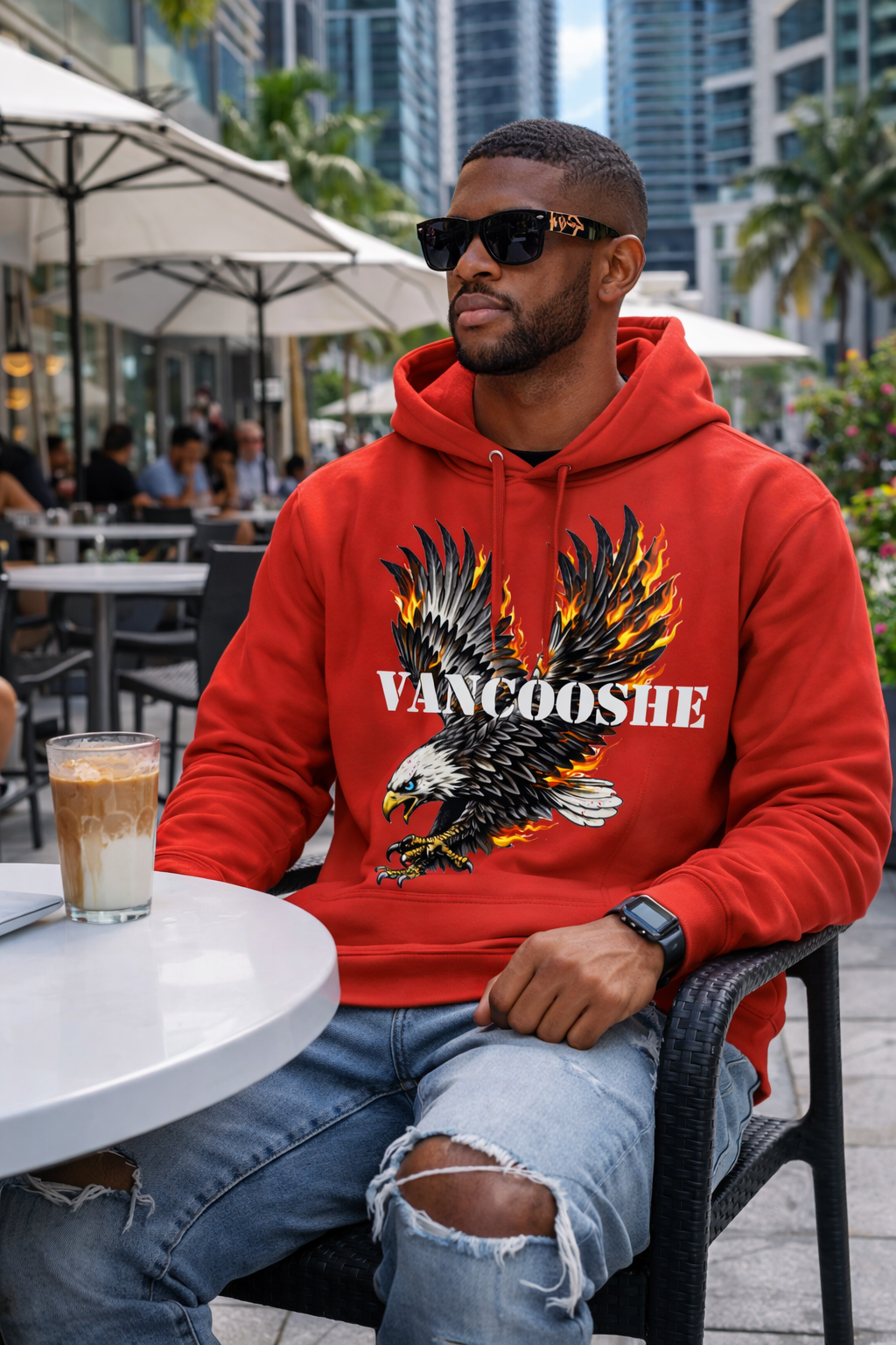 Vancooshe Flaming Eagle Hoody